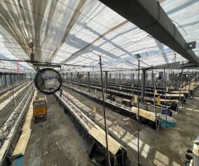 写真：循環扇設置