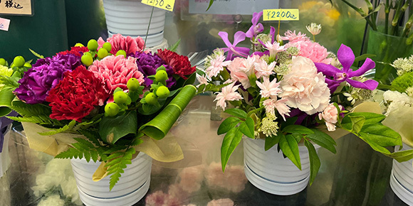 アレンジ花束２種類