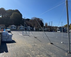 写真：ブルーベリー　防鳥施設